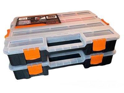 TACTIX 堆疊式零件收納盒 TX-0034 螺絲收納盒 堆疊式零件箱 2入一組