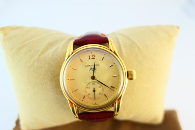 [吉宏精品交流中心]LONGINES 浪琴 L46592 34.5mm 包金 手上鍊機械 男錶 古董錶