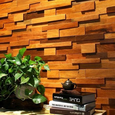 熱銷 電視背景墻實木馬賽克原木背景牆船木馬賽克客廳臥室咖啡館木質3D立體電視牆
