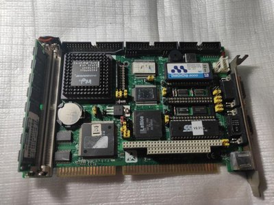 研華科技 PCA-6144S Rev. B2 486 ISA 工業主機板 附CPU+記憶體