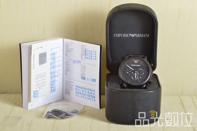 【品光數位】EMPORIO ARMANI AR1895 三眼計時皮帶腕錶 43mm #113035