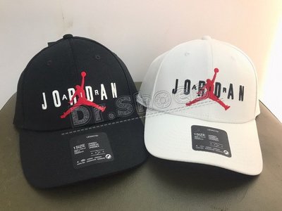 【Dr.Shoes】Nike Jordan 刺繡 老帽 可調節 棒球帽 黑CK1248-010白100