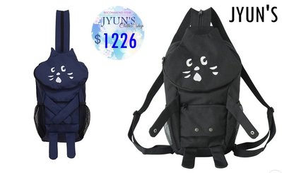 JYUN'S 新品 NE-NET 喵喵 驚訝貓咪立體造型超可愛兩用雙肩背包後背包斜跨包斜背包2色 預購