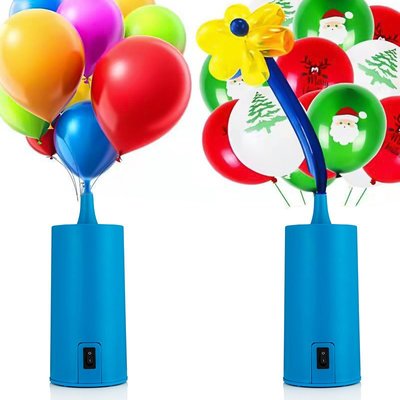 氣球電動充氣泵 便攜式長條氣球打氣筒 家用電動打氣筒氣泵