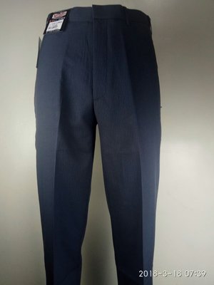 【平價服飾】台灣製造夏季薄款涼感紗平面「3336-1」中灰色直條紋西褲(30-42)免費修改