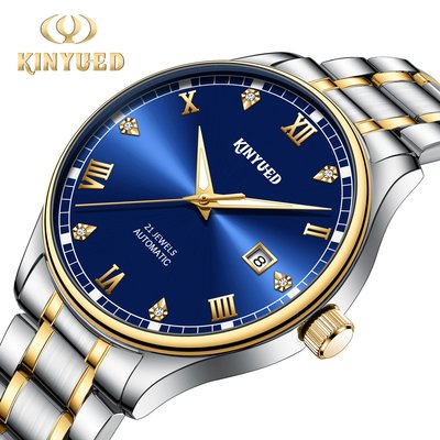 男士手錶 KINYUED/金悅達 新款上市全自動男士機械商務時尚潮流腕錶