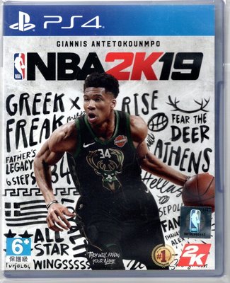 {瓜瓜皮}PS4二手品 原版片 中文版 美國職業籃球2019 NBA2K19(遊戲都能回收)