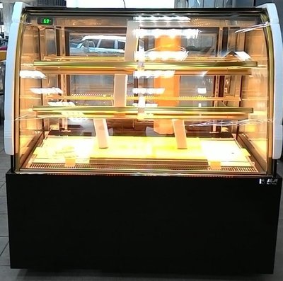 冠億冷凍家具行  瑞興3尺圓玻蛋糕櫃(外觀有黑色/白鐵/白色)/西點櫃、冷藏櫃、冰箱、巧克力櫃(RS-C1003PR)