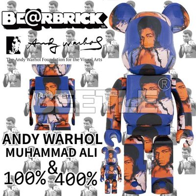 BEETLE BE@RBRICK ANDY WARHOL 拳王 阿里 安迪沃荷 100 400%
