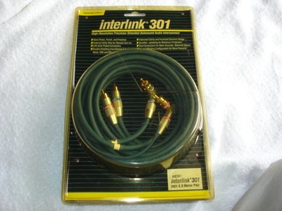 美國原裝Monster Cable Interink 301精裝信號線(3.0m)最適合PHONO唱盤信號線或汽車音響
