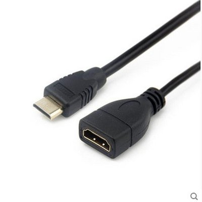 Mini HDMI轉接線 迷你HDMI公轉HDMI母連接線 15CM短線 1.4版 A5.0308