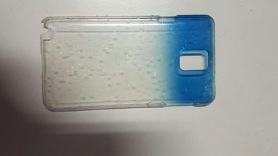 賣二手 Samsung Note 3 N7200 N9000 藍白透明滿天星 保護殼 (硬殼)保護殼 保護套 清水套