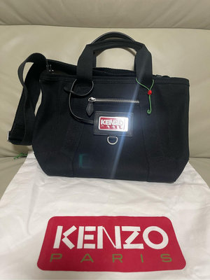 KENZO經典紅色logo黑色托特包100%原廠公司貨！支持驗貨！超低賠本出售！