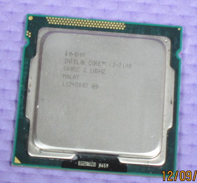 最後出清特價 【1155腳位】Intel® Core™ i3-2100 處理器 3M 快取 3.10 GHz 雙核四緒