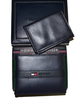 Tommy Hilfiger 全新 現貨 Ranger 海軍藍 皮夾組 100%皮革 美國購入 保證正品