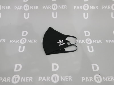 【Dou Partner】Adidas 運動口罩 面罩 黑色 口罩 運動 口罩 一個 現貨