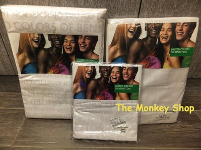 【 The Monkey Shop】全新正品 UNITED COLORS OF BENETTON 床包 床單 雙人加大