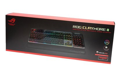 全新 ASUS 華碩 ROG Claymore II RGB 無線機械式鍵盤 RX青軸【板橋魔力】