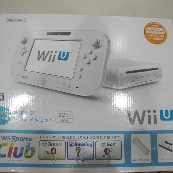 Wii U 32g主機白色豪華同捆版內含wii Sports Club運動俱樂部同捆機直購價7800 Yahoo奇摩拍賣