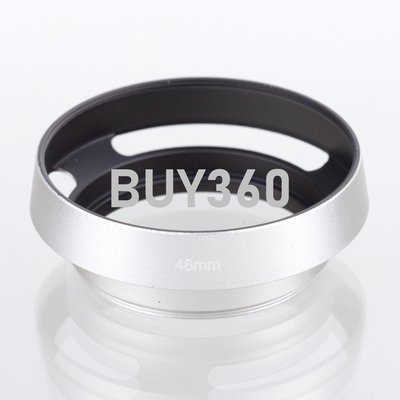W182-0426 for 銀色Leica徠卡遮光罩46mm 鏡頭金屬斜型鏤空罩 挖空遮光罩