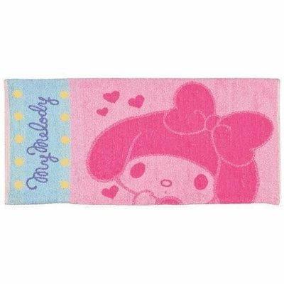 日本 正版 三麗鷗 美樂蒂 毛巾材質枕頭套 現貨供應