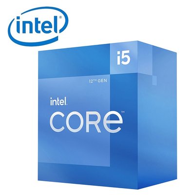 現貨】全新 Intel 英特爾 I5-12400 CPU 中央處理器 六核心 內顯 風扇 12TH 【公司貨三年保