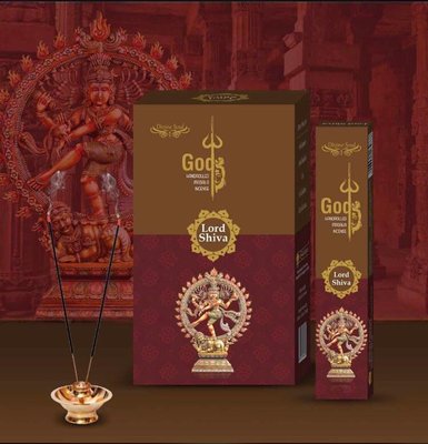 [綺異館]印度香 神明保佑系列-舞姿之溼婆 15g lord shiva 提升正能量 保護力 薰香 線香