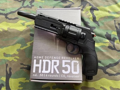 【戰地補給】UMAREX授權T4E HDR 50特仕加大氣室版.50(12.7mm)送100顆橡膠彈及100顆PP硬彈
