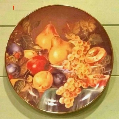 《齊洛瓦鄉村風雜貨》德國手繪彩盤掛盤