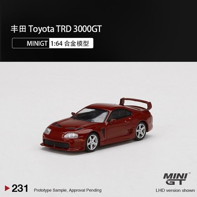 現貨MINIGT 1:64日系跑車Toyota TRD 豐田3000GT合金仿真汽車模型擺件
