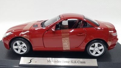 【統一】Maista《Mercedes-Benz：SLK-Class／紅色》金屬合金車.靜態模型 1: 18【缺貨】