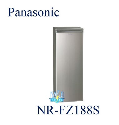 即時通最低價【暐竣電器】Panasonic 國際 NR-FZ188S / NRFZ188S 直立式冷凍櫃 冰櫃 超窄