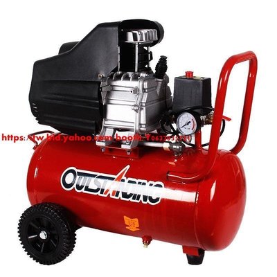 現貨熱銷-HOME SHOP-奧突斯噴漆氣泵空壓機便攜式小型有油高壓壓縮機3P木工帶釘噴#[金典]