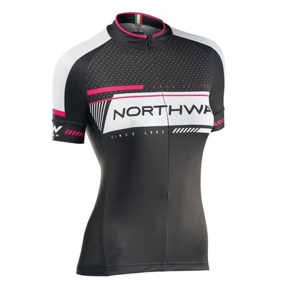 義大利 Northwave (NW) 女用 Logo 短袖自行車衣