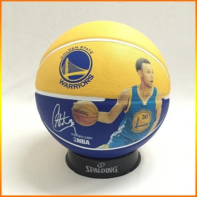 【AND.】SPALDING斯伯丁 NBA球員系列 Curry 暢銷款 耐磨 室外 7號籃球 SPA83343