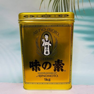 日本 Ajinomoto 味之素 鐵罐 味素1KG 金味素
