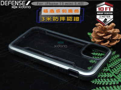 X-doria iphone 13 mini 5.4🍎️破盤價出精緻刀鋒軍規防摔殼撞色背蓋金屬框i13小極盾保護殼黑色