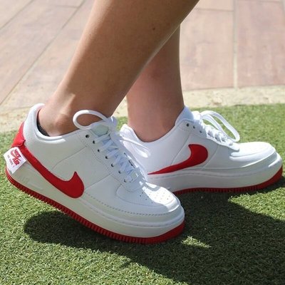 Nike Wmns AF1 JESTER “白紅”輕量 增高 輕量 跑步 滑板鞋 AO1220-106 女鞋
