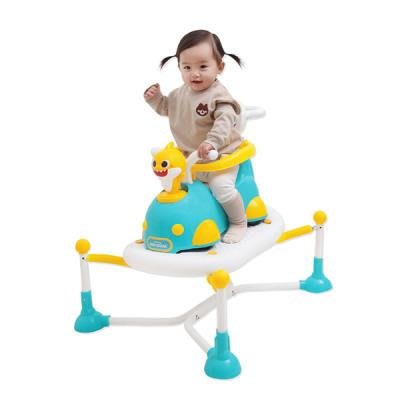 韓國境內版🇰🇷鯊魚寶寶 四合一 音樂 彈簧車 搖搖馬 學步 滑步車 安全護欄 360度輪子 玩具遊戲組