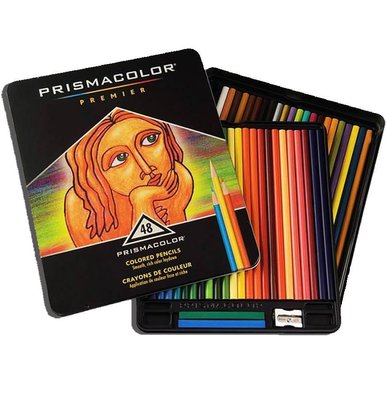 美國 Prismacolor 頂級專業軟芯油性色鉛筆 48色-- 另有12~132色、單支可選購喔!