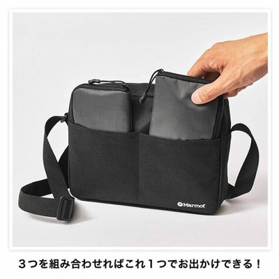《瘋日雜》467日本雜誌MonoMax附錄Marmot 斜揹包 肩背包 單肩包 小物包 側背包三件組