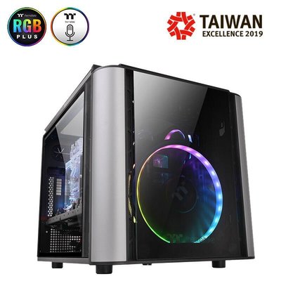 Tt機箱 Level20 VT臺式機水冷機箱matx主機透明側透定制DIY小機箱~特價