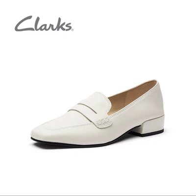 Connie代購-Clarks 女鞋簡約復古方跟樂福鞋舒適方頭單鞋Pure Ease