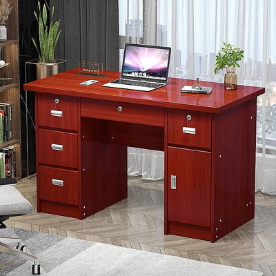 【小琳家居】臺式電腦桌家用單人寫字臺簡約辦公桌12m帶抽屜鎖經濟型書桌