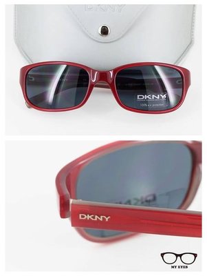【My Eyes 瞳言瞳語】DKNY酒紅系太陽眼鏡 跑步騎車 運動休閒