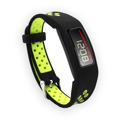 森尼3C-於Garmin佳明 vivofit 2 錶帶 佳明二代雙色矽膠替換腕帶 鏤空錶帶 透氣排汗款 防水-品質保證