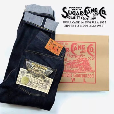 Cover Taiwan 官方直營 Sugar Cane 直筒 赤耳 原色 牛仔褲 工作褲 工裝 藍色 藏青色 (預購)