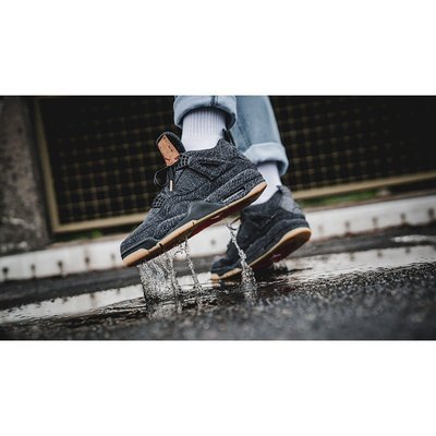 【正品】Levi’s x Jordan 4 Brand IV AJ4 黑 黑 牛仔 丹寧 四代 AO2571-001