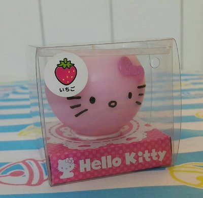 【簡單旅行屋 JP】現貨 日本 三麗鷗 HELLO KITTY 凱蒂貓 草莓 芳香 蠟燭 粉紅色