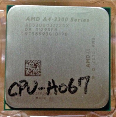 【冠丞3C】AMD AD3300OJZ22GX A4-3300 四核 cpu-A067